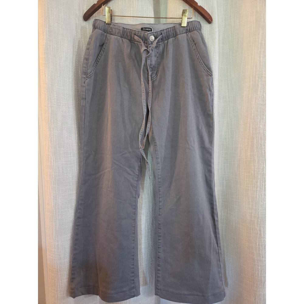Flamingo Wide Leg Flare Pants Women's Size Large Casual Comfort Pants New